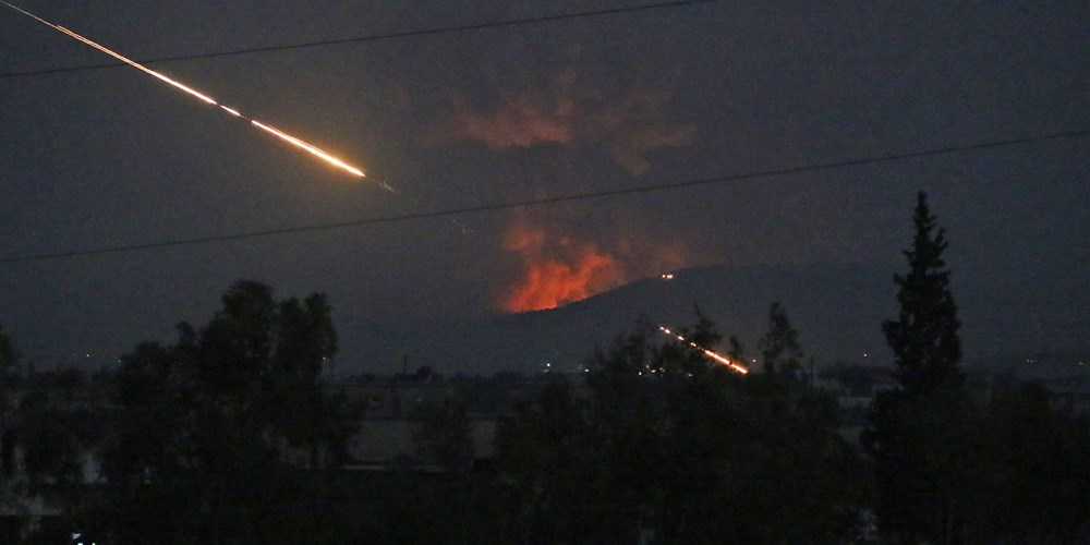 Rockets hit Assad regime