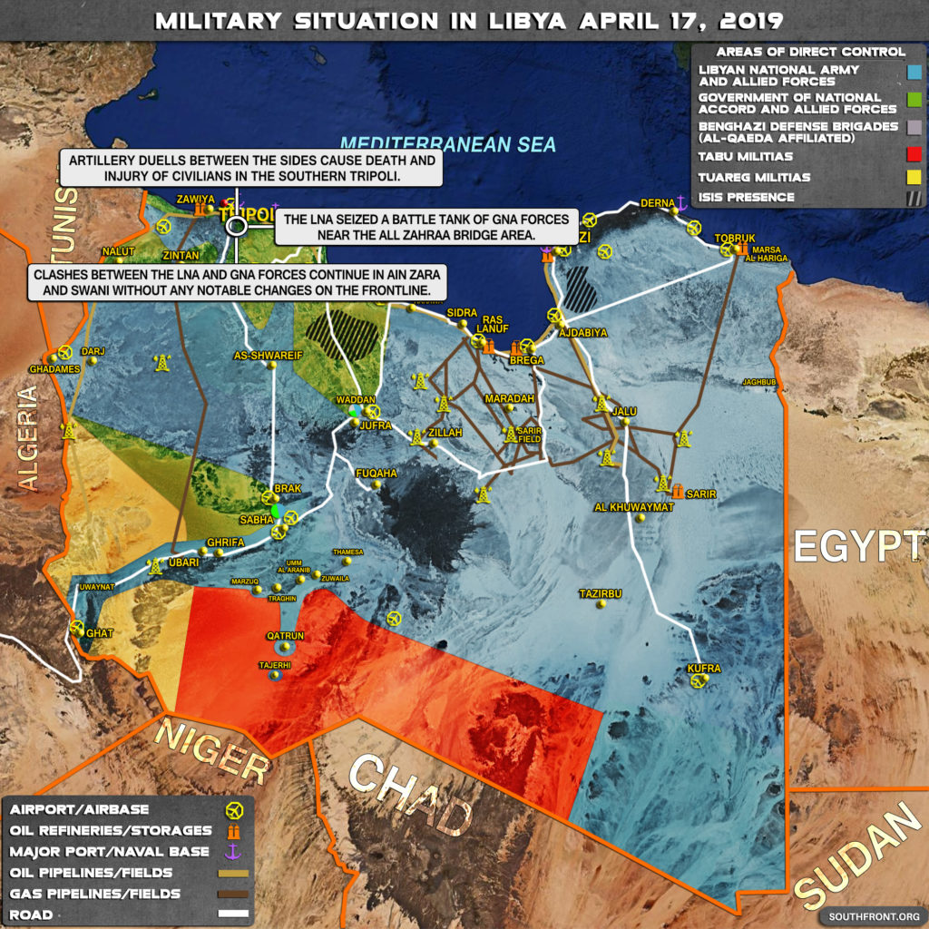 Military Situation In Libya On April 17, 2019 (Map Update)