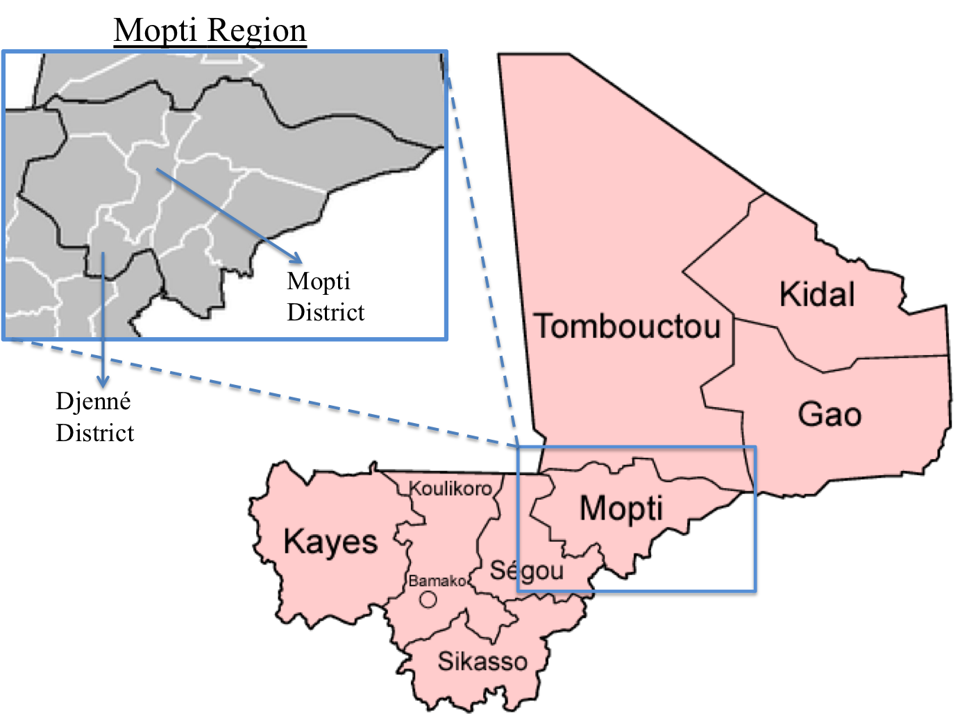 Image result for mopti map