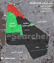 خريطة توضيحية لتوزع السيطرة في... - مخيم اليرموك نيوز | Facebook