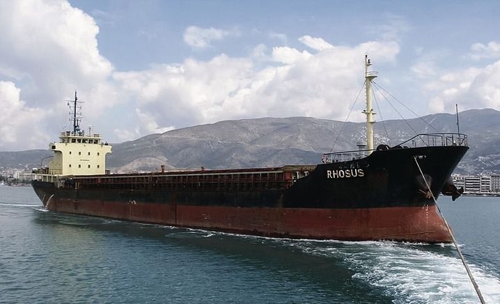 The freighter Rhosus in 2013: The extremely dangerous cargo it brought to Beirut ultimately caused the deadly explosion in the city.