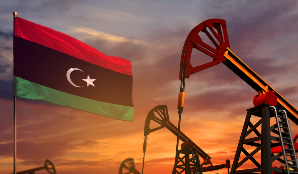 The Libyan economy is highly dependent on the oil industry.