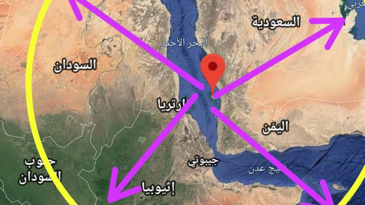 السعودية رسميا أهداء مصر حق استغلال جزيرة فرسان مدى الحياة | Map, Map screenshot