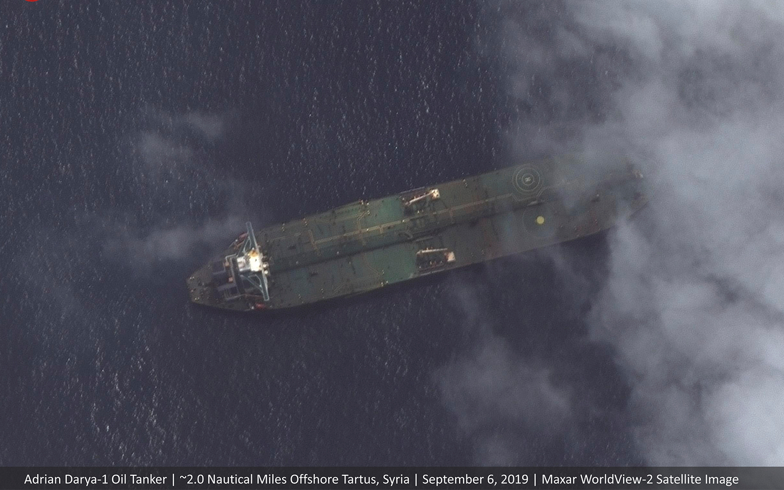 Satellite images show Iran oil tanker sought by US off Syrian coast | The Times of Israel