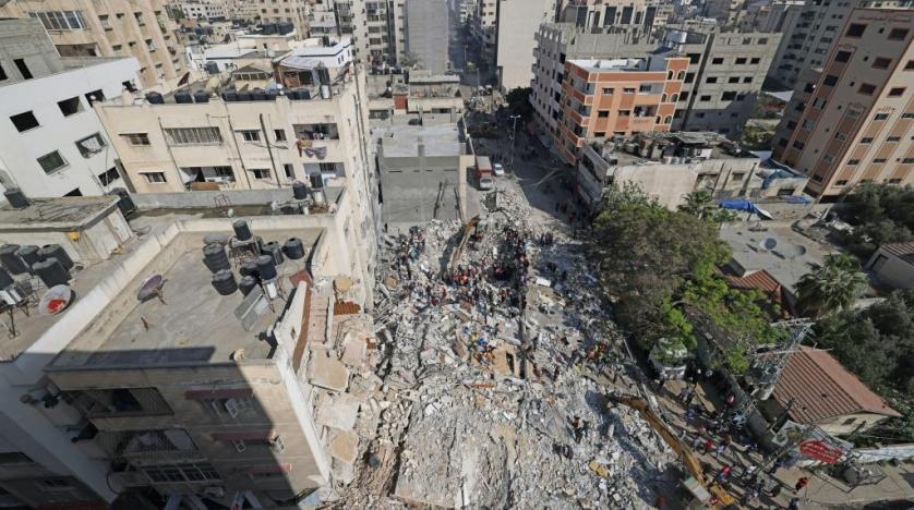 Israeli Bombs Pound Upscale Gaza District to Rubble | Asharq AL-awsat