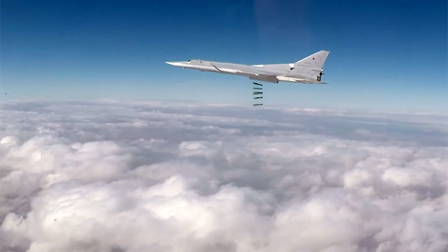 Russian Tu-22M3 strategic bombers annihilate ISIS targets in Syria for 4th  day in a row (VIDEOS) — RT World News