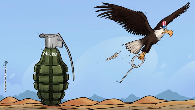 كاريكاتير الانسحاب من افغانستان / فهد