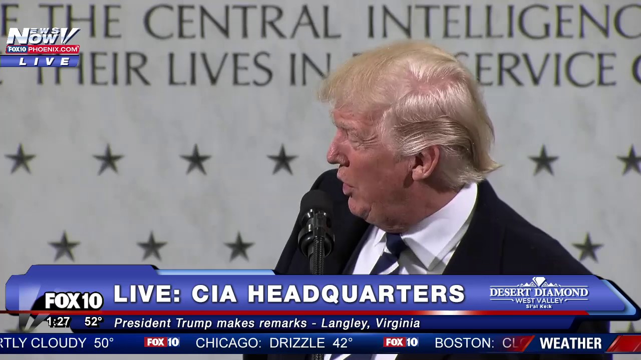 FULL SPEECH: Donald Trump CIA Headquarters Statement FNN - YouTube