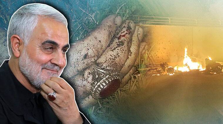 Qassem Soleimani killing: Prominent red ring on finger helped identify  Iranian general | World News,The Indian Express