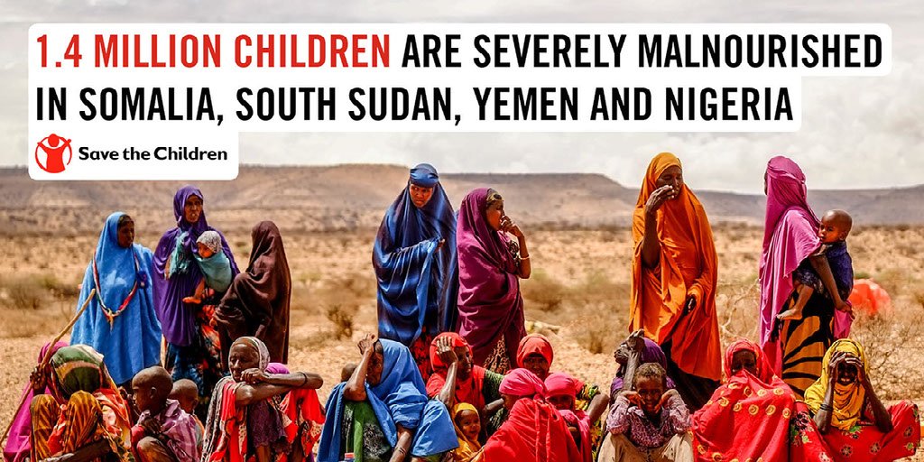 Save the Children International on Twitter: &quot;Did you know? 1.4 million children in #Somalia, #Nigeria, #Yemen &amp; #Nigeria are severely malnourished. World leaders must ACT #UNGA… https://t.co/MXdmNyAxxt&quot;