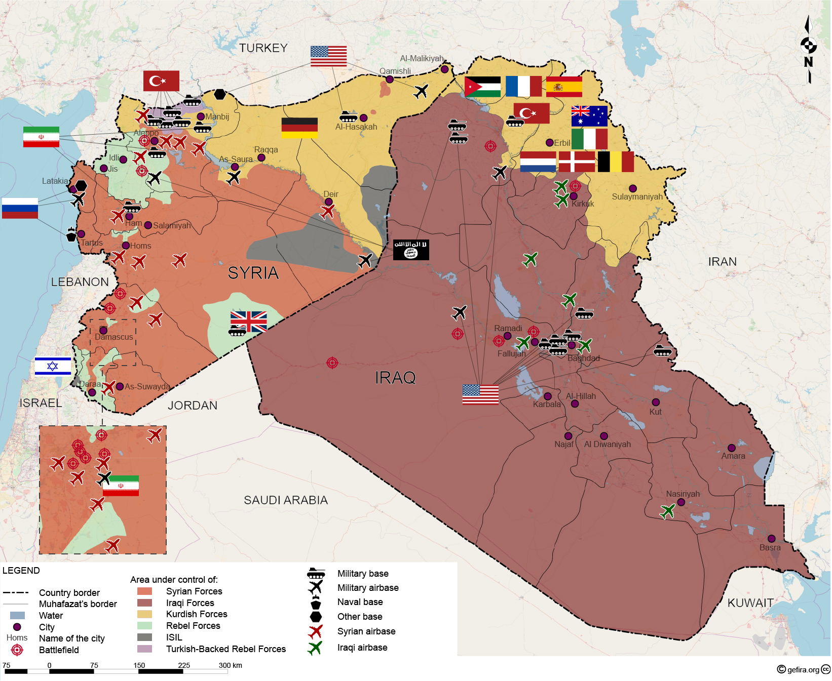 World War III in Syria and Iraq (MAP) | GEFIRA