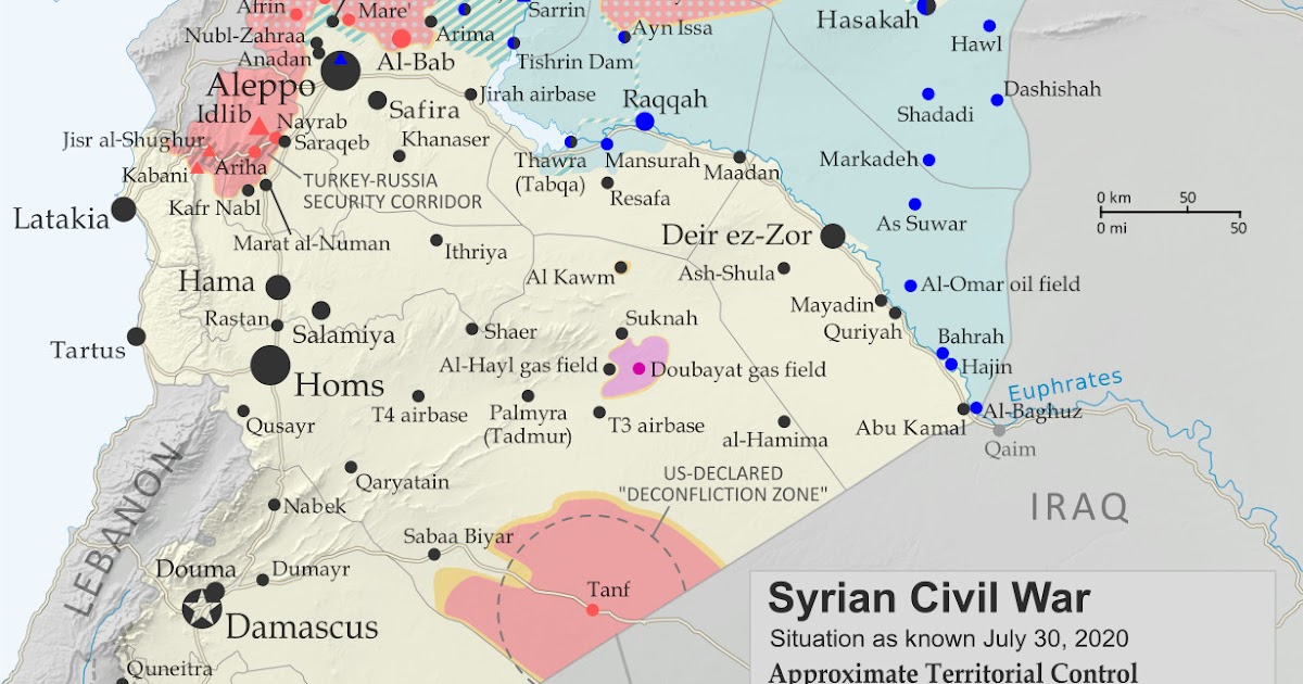 Syria Control Map & Report: Frontlines Stable - July 2020 - Political Geography Now