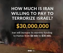 World Jewish Congress - Iran is not frugal when it comes to sponsoring  terrorism. The Islamic Republic is dramatically increasing its monthly  payments to Hamas, the terror organization that rules the Gaza