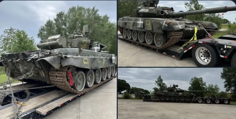 טנק T-90 רוסי זוהה בארצות הברית