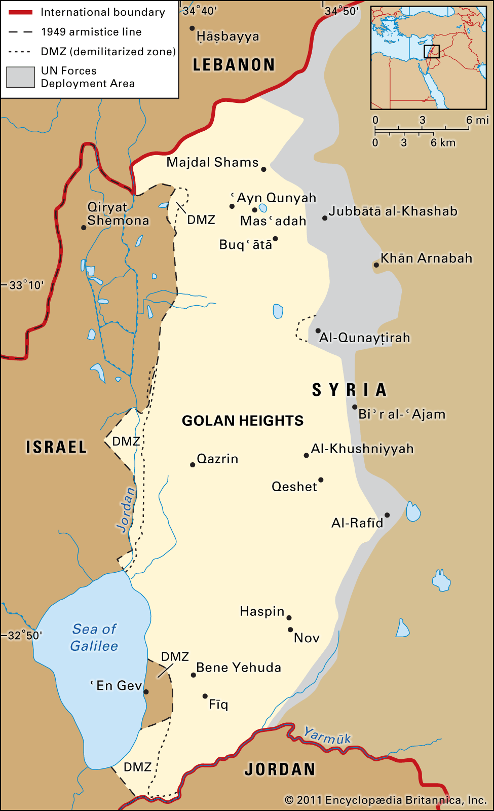 Golan Heights | History, Map, & Facts | Britannica