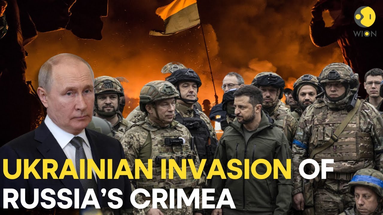 Russia-Ukraine War LIVE: Ukrainian flag raised in Crimea following  overnight special joint operation - YouTube