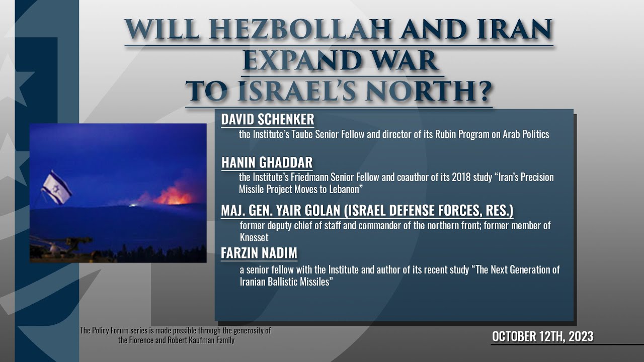 Will Hezbollah and Iran Expand War to Israel's North? - YouTube