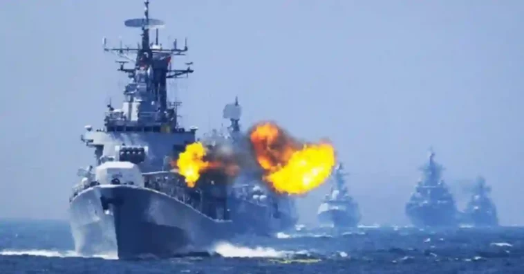 سفينة حربية تابعة للبحرية الصينية