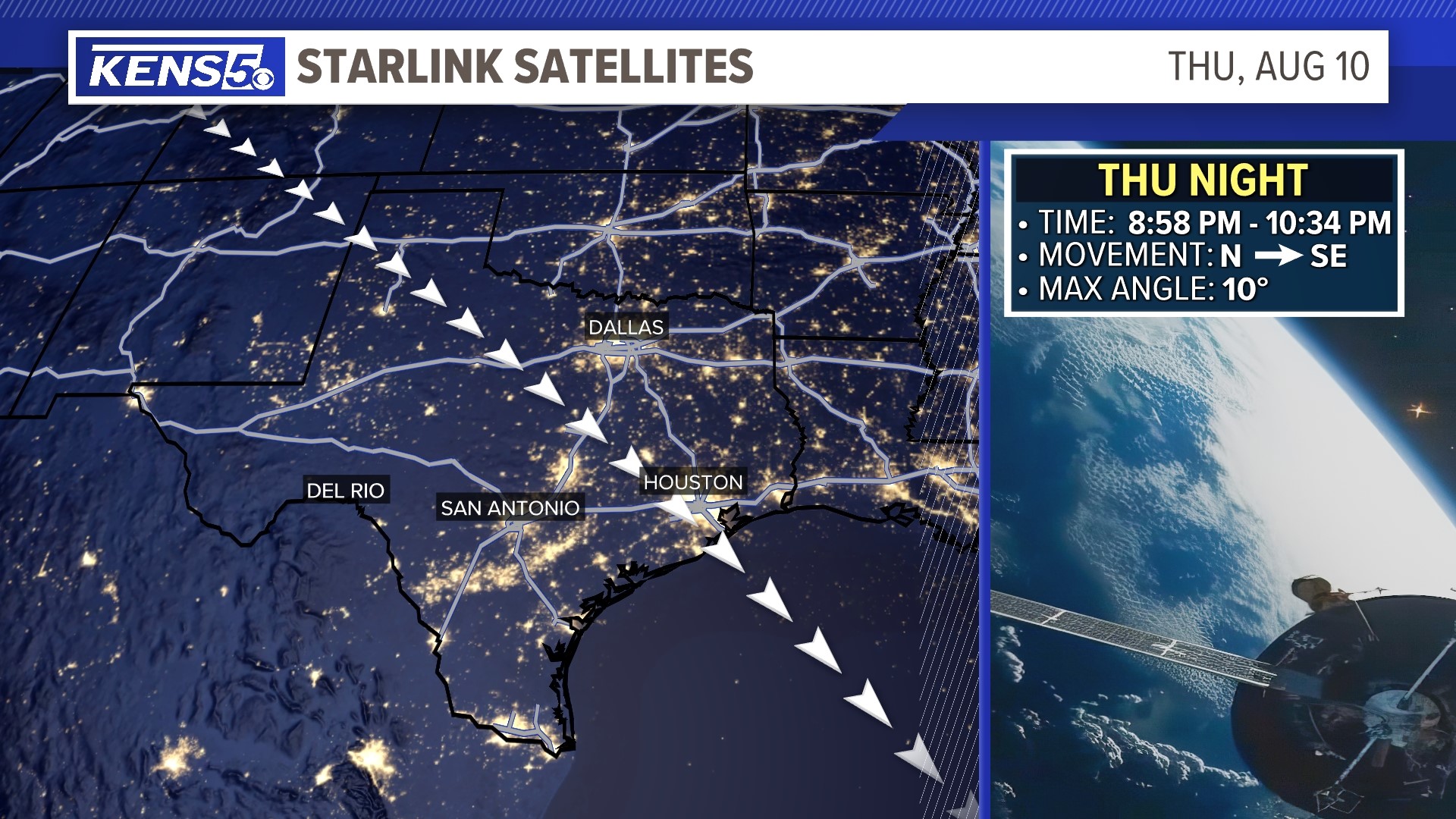When and where to watch Starlink satellites in Corpus Christi | kiiitv.com