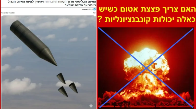 הטילים הבליסטים לאן?  חלק ראשון