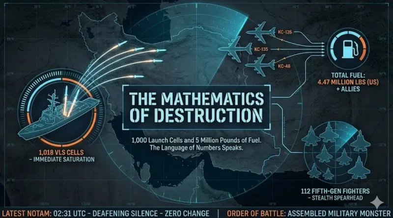 המתמטיקה של כוח ההשמדה האמריקאי שמתרכז במפרץ מוכיח כי ביכולתו של טראמפ להשמיד טוטאלית את הכוח הצבאי האיראני. המספרים!