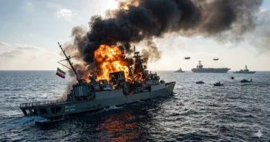 צי ארה"ב הטביע אניית מלחמה איראנית ליד חופי סרילנקה. עדכון מצב