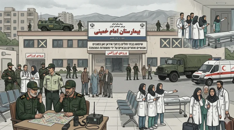 תופעה: בכירים איראנים מסתתרים בבתי חולים ברחבי המדינה (ממש כמו החמאס בעזה)
