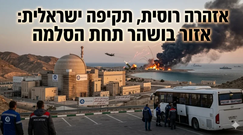 למרות הבטחה ישראלית שלא לפגוע בכור בבושהר רוסיה ממשיכה לפנות את המומחים מחשש לאסון סביבתי גדול. הפרטים מאחורי הדרמה