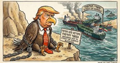 (הנשר האמריקאי) מקורקע במצרי הורמוז