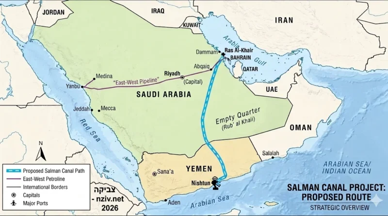 אלטרנטיבה למצרי הורמוז במתווה תעלת סואץ: "תעלת המלך סלמאן". פרטים