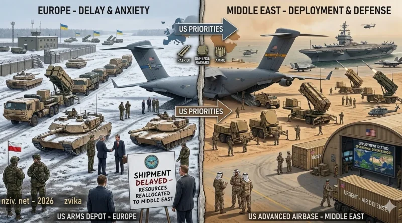 הנקמה האמריקאית היתה מיידית: מפנה מאירופה מערכות הגנ"א ומצבורי תחמושת ומעבירה למזרח התיכון