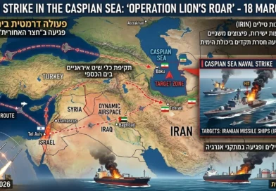 חיל האוויר הישראלי תקף ספינות טילים איראניות בים הכספי. פרטים ומשמעויות!