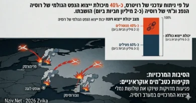 כ-40% מיכולת ייצוא הנפט הגולמי של רוסיה (כ-2 מיליון חביות ביום) הושבתו. הסיבות