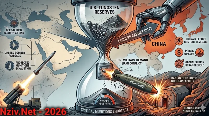FP: ארה"ב עשויה בקרוב להתקשות לחדש את אספקת התחמושת העיקרית שלה בגלל מחסור במתכת הטנגסטן