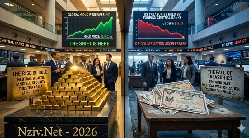 התפתחות היסטורית משמעותית בכלכלה העולמית: הבנקים המרכזיים בעולם מחזיקים כיום ערך רב יותר בזהב מאשר ממשלות זרות מחזיקות בני"ע אמריקאיות