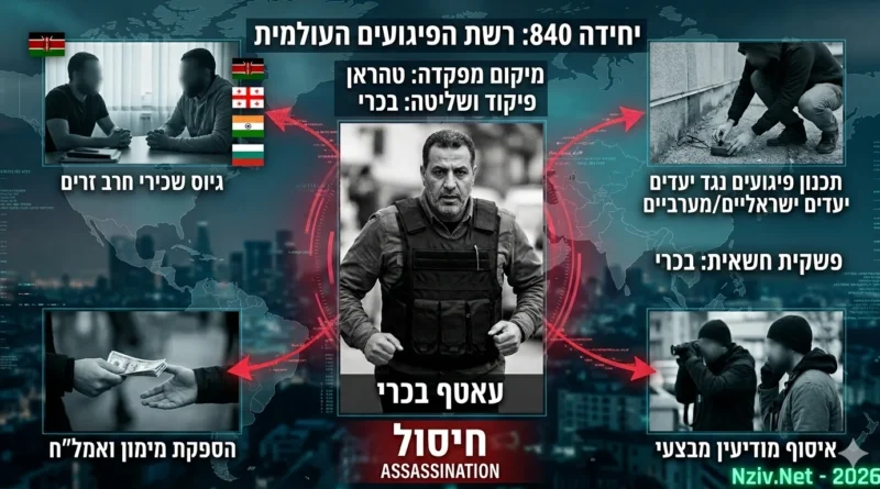 ישראל חיסלה את מפקד יחידה 840 , יחידת המחסלים, במשמרות המהפכה האיראנים. מי האיש? ומה משמעות החיסול?