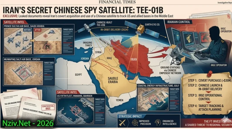 FT: איראן רכשה בחשאי מסין לוויין ריגול מתקדם המסייע לה בלחימה נגד ישראל. פרטים, יכולות ותגובות בעולם!