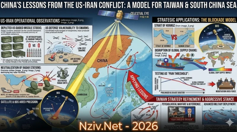סין בוחנת יישום לקחי המלחמה של ארה"ב נגד איראן לעימות אפשרי בטאיוואן ובים סין הדרומי