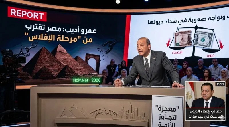 עיתונאי בכיר בטלוויזיה המצרית: מצרים מתקרבת ל"שלב פשיטת הרגל" ומתמודדת עם קושי בתשלום חובותיה