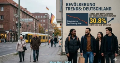 אוכלוסיית גרמניה הולכת ומצטמצמת ואחוז המהגרים בה עבר כבר את ה-30%