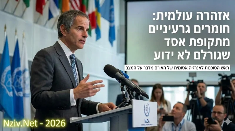 ראש הסוכנות לאנרגיה אטומית מפרסם אזהרה לעולם, ומדבר על חומרים גרעיניים בסוריה שמעוררים דאגה