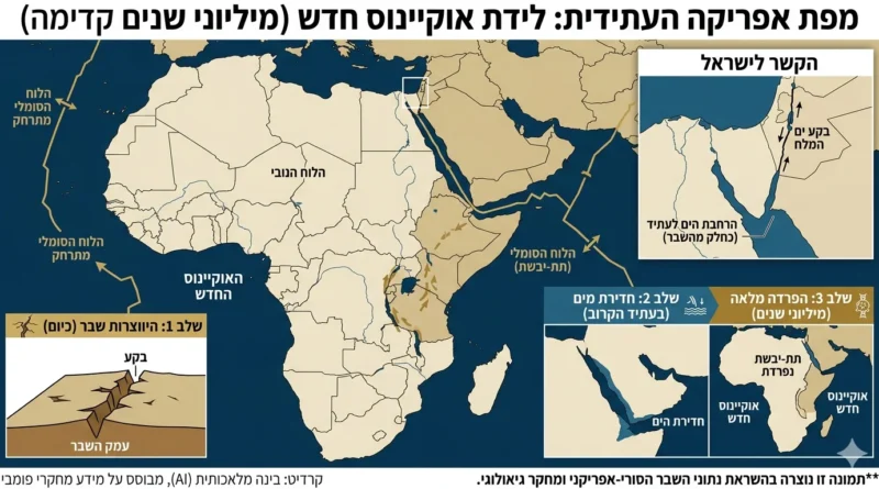 תופעה גיאולוגית נדירה ביותר מתרחשת לנגד עינינו: אתיופיה נקרעת… ולידת אוקיינוס חדש מתקרבת בצורה חסרת תקדים!