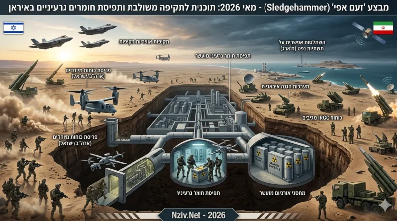 NYT: ארה"ב וישראל בוחנות תוכנית ללכידת החומר הגרעיני המעושר מתוך שטח איראן כחלק מתקיפה כוללת
