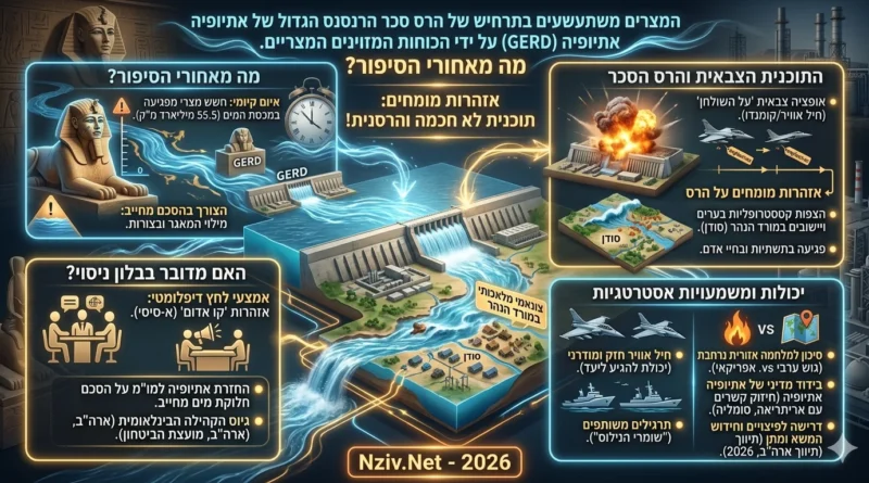 מצרים "משתעשעת" ברעיון השמדת הסכר האתיופי. מומחים מזהירים מפני קטסטרופה ומלחמה אזורית באפריקה!