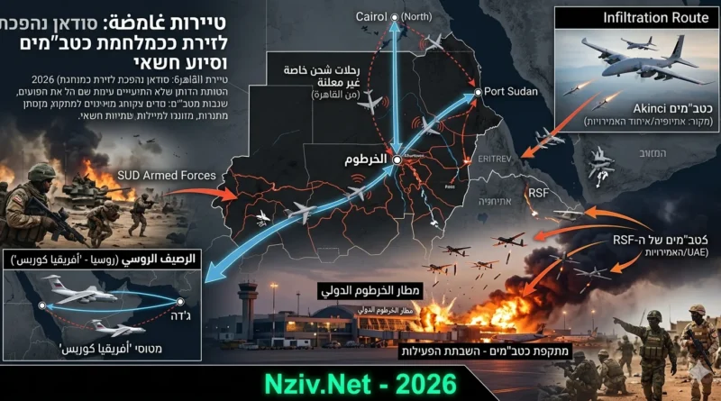 רכבת אווירית "מיסתורית" מקהיר לסודאן מצביעה על מעורבות צבאית מצרית הולכת ומעמיקה באזורי עימות באפריקה