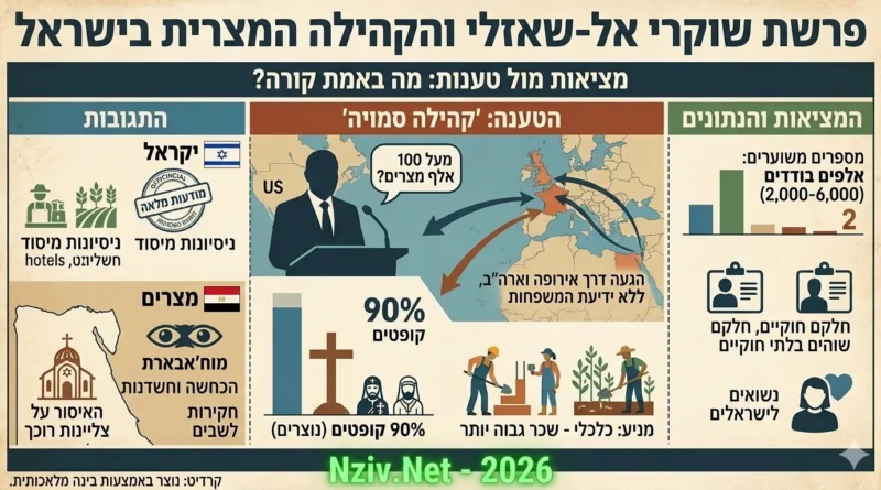 מה מאחורי הטענות כי עשרות אלפי פועלים מצריים שהגיעו דרך אירופה וארה"ב עובדים בישראל?