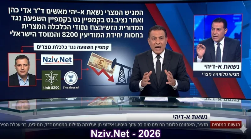 גם האתר "נציב.נט" מעצבן פרשנים בכירים בטלוויזיה המצרית בגלל פרסומים על מצבה הכלכלי הקשה של מדינתם