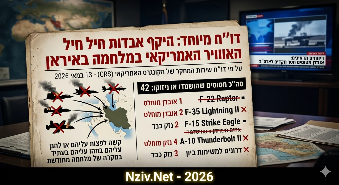 פירוט אבדות ונזקים של  צבא ארה
