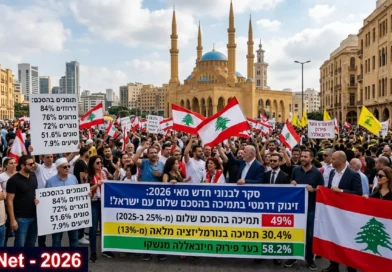 סקר חדש חושף שינוי חסר תקדים בדעת הקהל בלבנון על רקע מבצע "שאגת הארי" והשיחות הישירות המתנהלות בוושינגטון