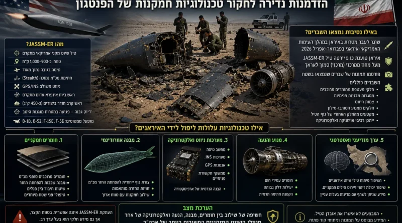 איראן איתרה שרידי טיל שיוט חמקן אמריקאי מדגם AGM-158B JASSM-ER ליד אזור אראק. ספויילר: כבר מבצעת הנדסה לאחור